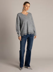 Unella in Mid Grey Melange – productfoto 5