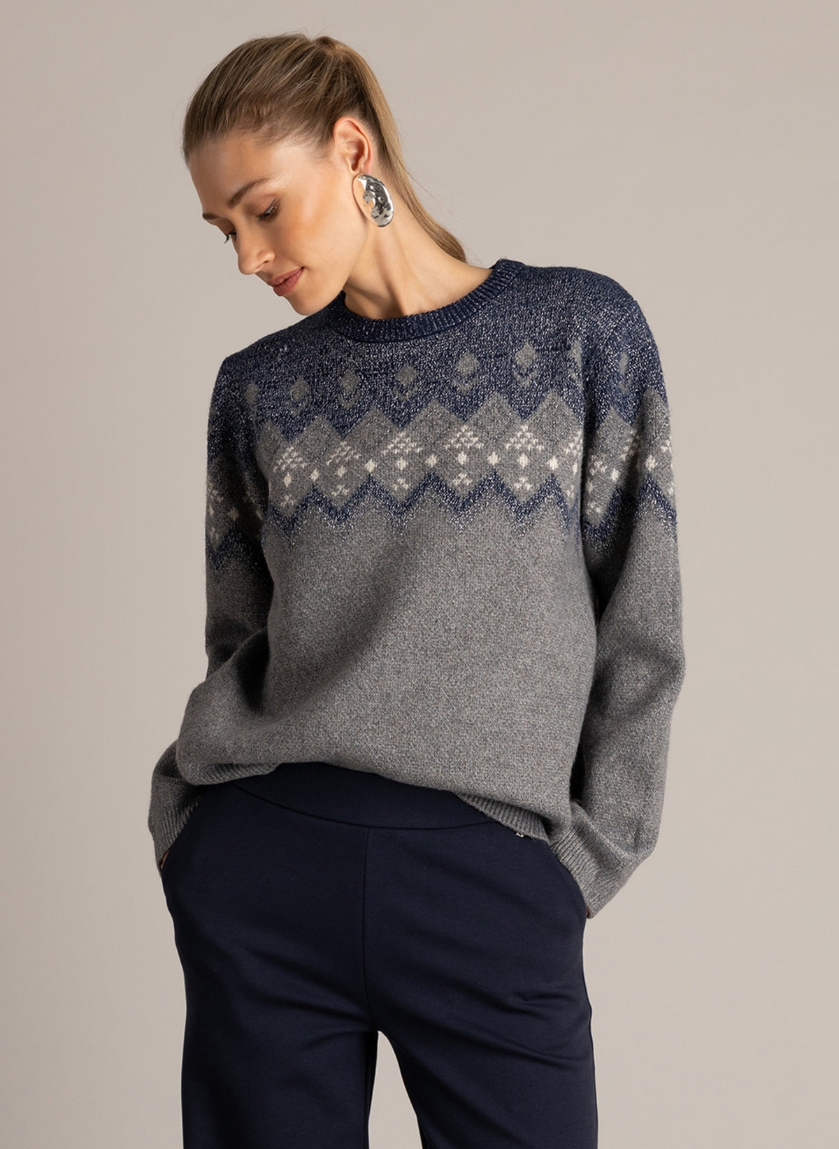 Ulinda in Dark Blue/Mid Grey M – productfoto 1