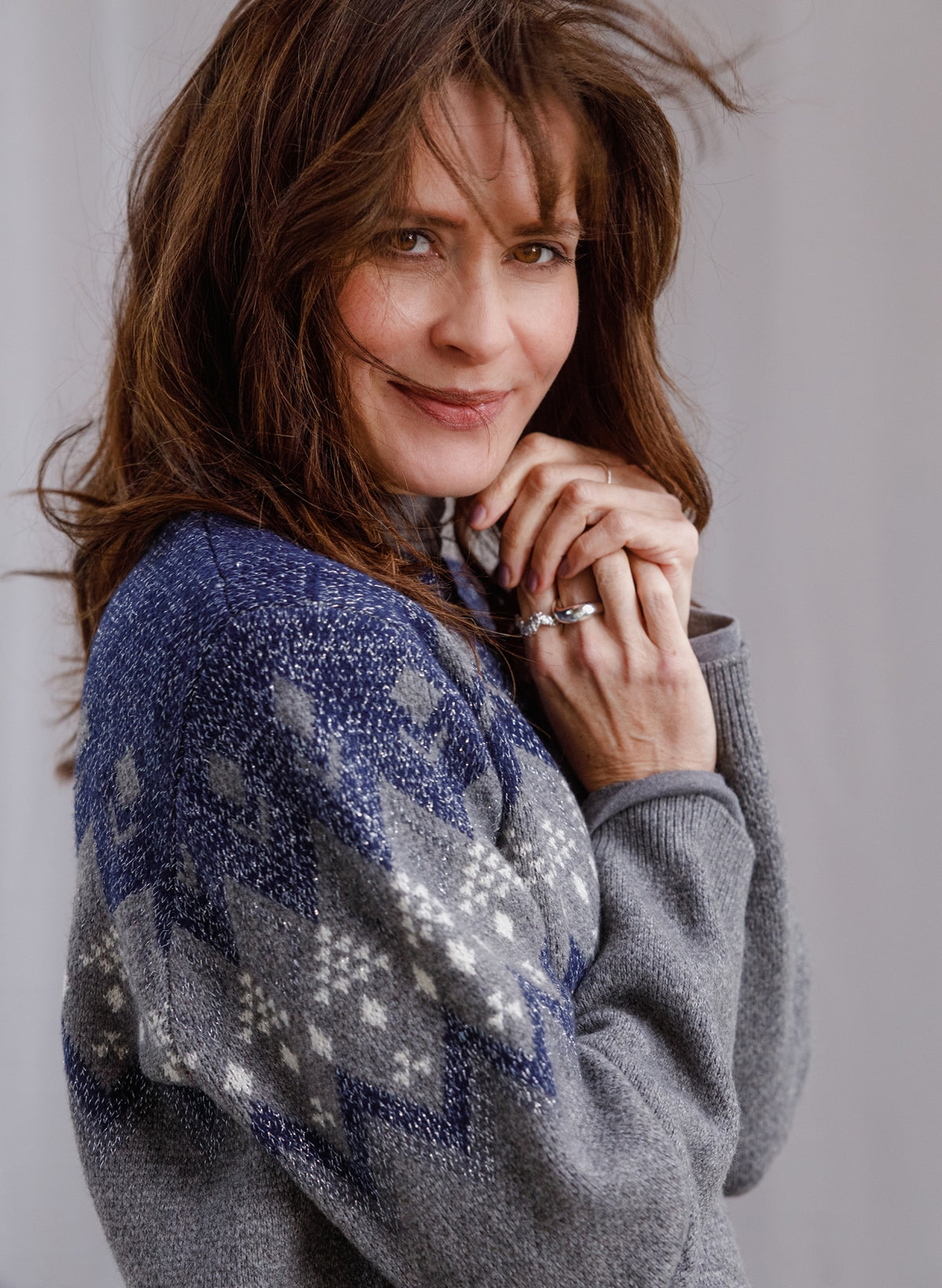 Ulinda in Dark Blue/Mid Grey M – productfoto 7