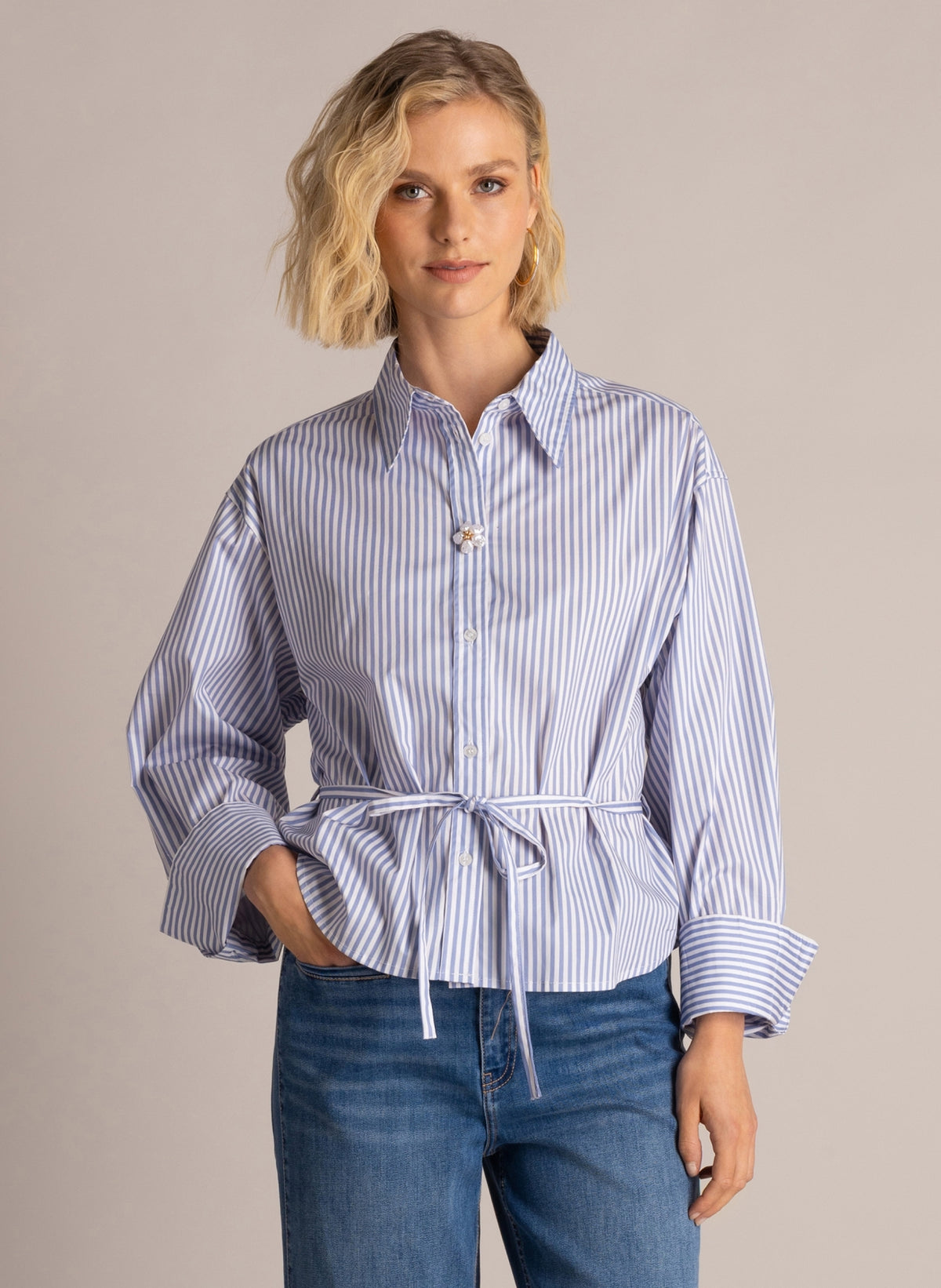 Sona in Morning Blue/Off Whi – productfoto 1