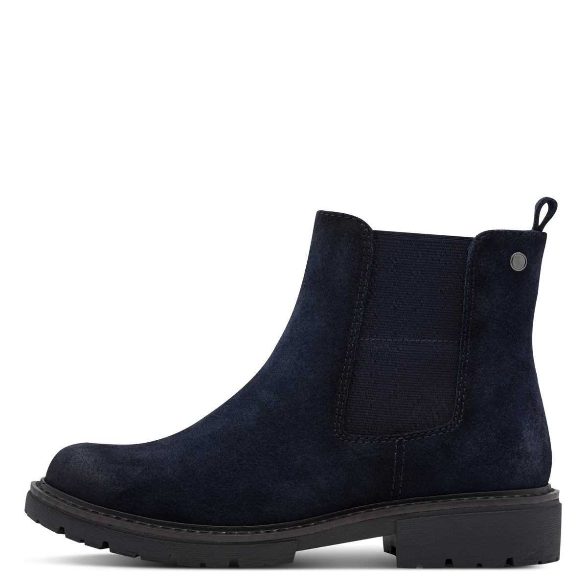 navy suede