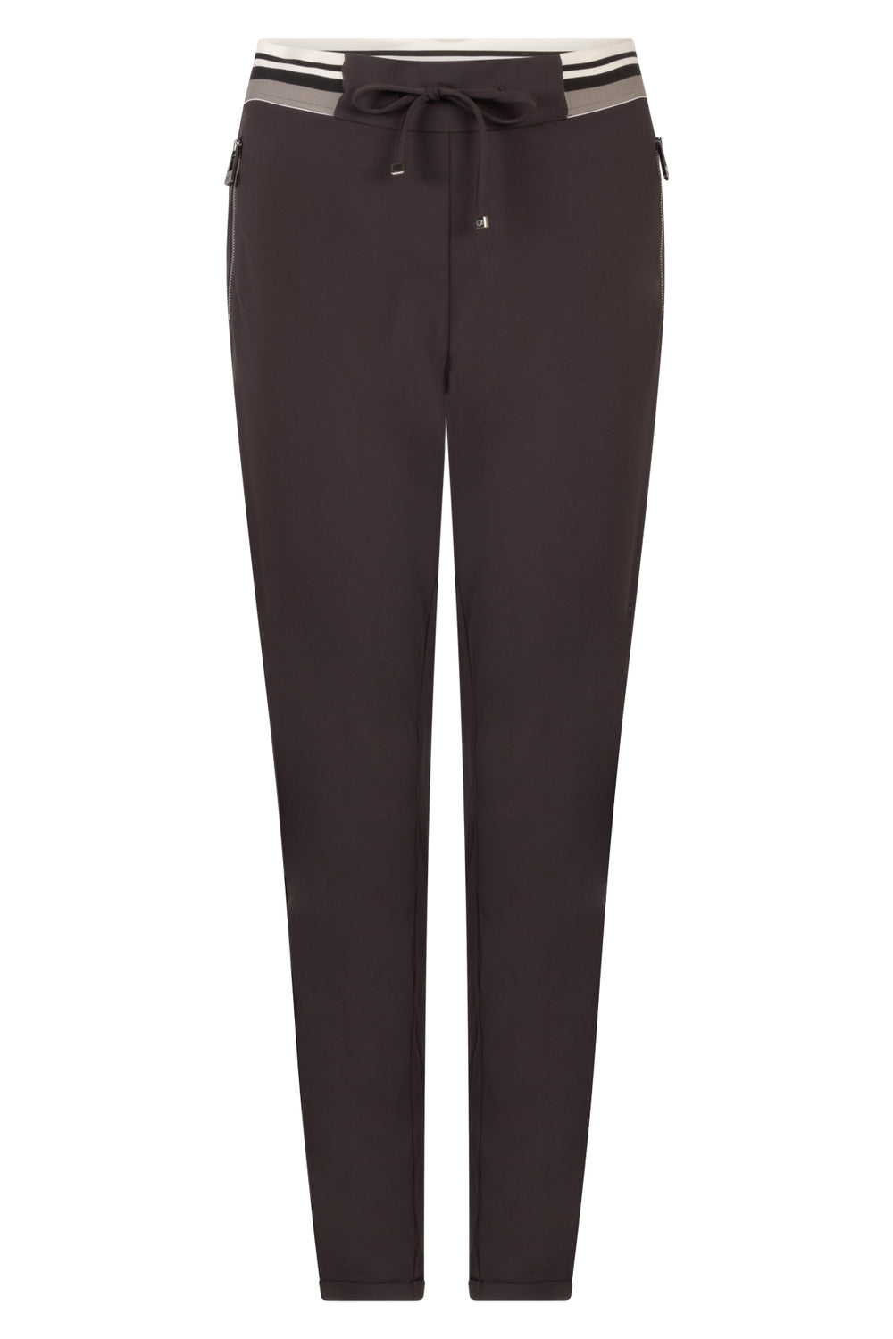 Zoso Karlijn broek in espresso – productfoto 1