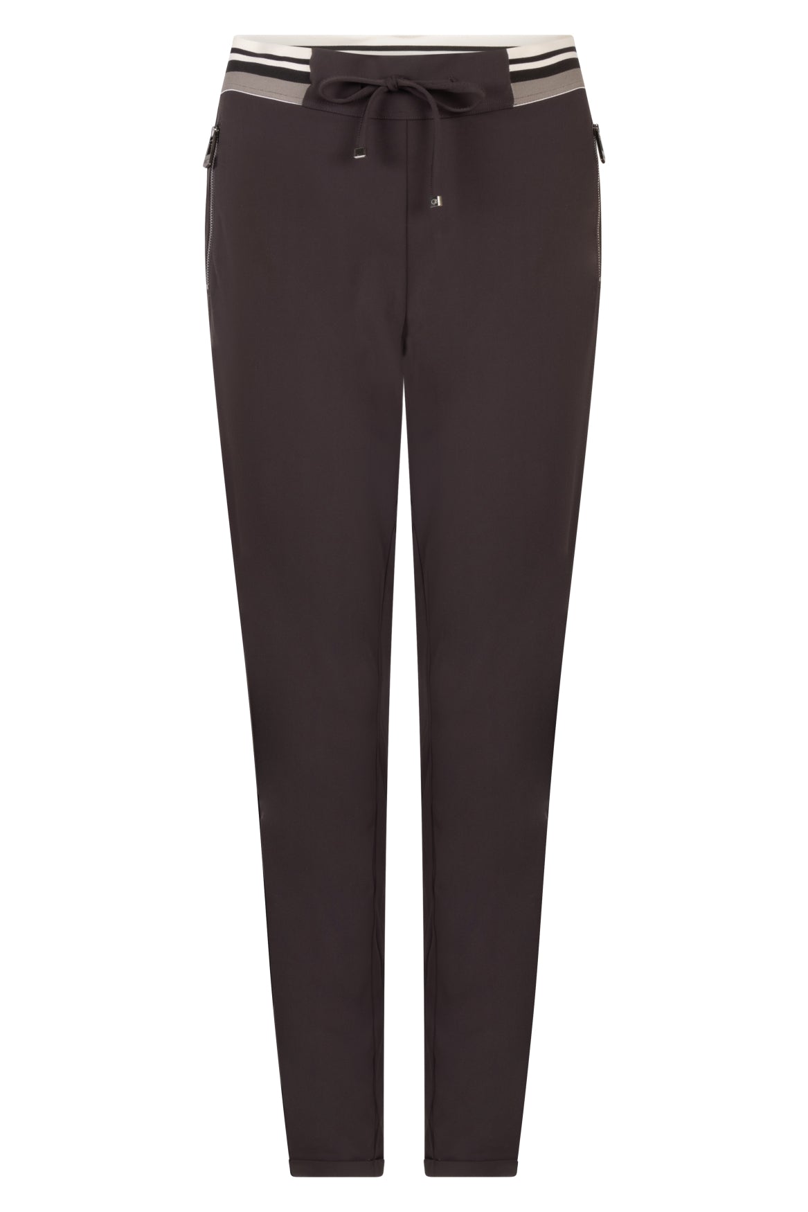 Zoso Karlijn broek in espresso – productfoto 1
