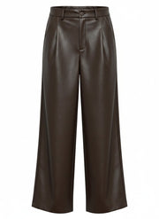 ICNK Eliska Smooth Immitation Leather in Dark Brown – productfoto 1