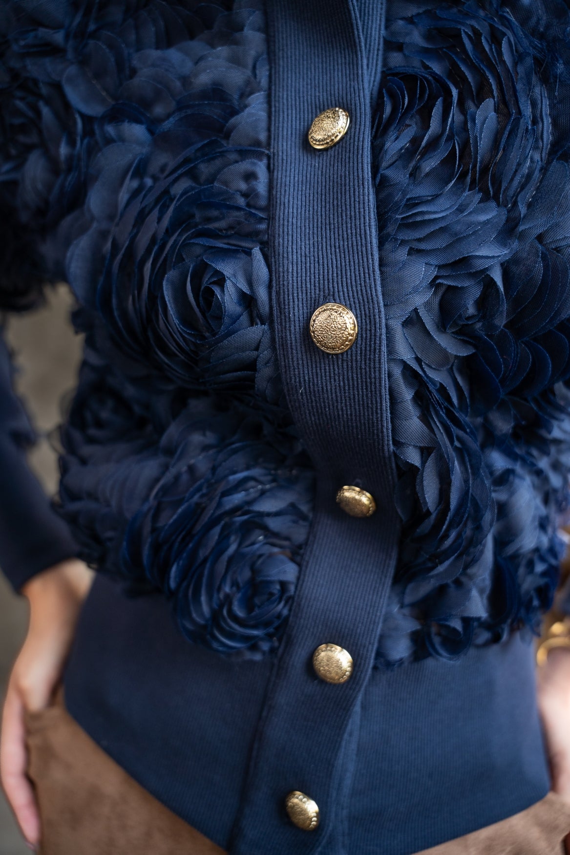 ICNK Drava Lasercut Circles in Vintage Indigo – productfoto 13