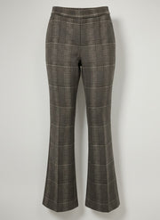 ICNK Aleyna Knitted Check in Dark Brown – productfoto 1