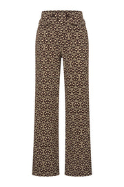 Mi Piace Trousers Harvest Ikat Print in Espresso