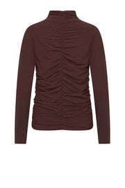 Mi Piace Top Wrinckle Light in Espresso