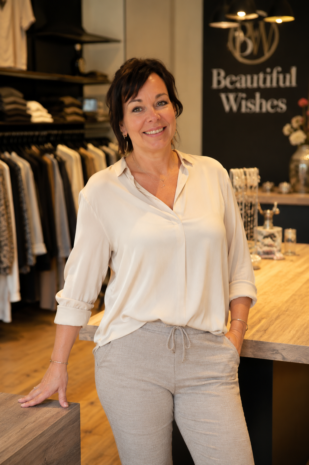Monique, eigenaresse van Beautiful Wishes in Hillegom